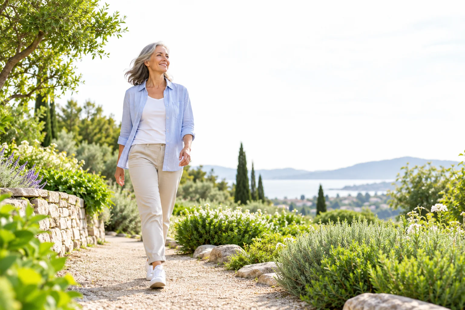 Marche comme activité physique confortable et régulière